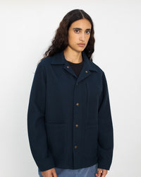 Leichte Jacke Waffle Cotton - Blau