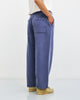 Weite Sweatpant mit Bundfalte Bio Baumwolle - Blau