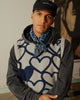 Bandana Organic Cotton - Navy Squares