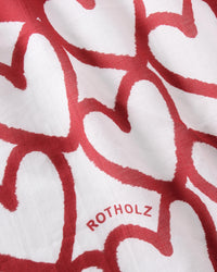 Bandana Bio Baumwolle - Red Hearts
