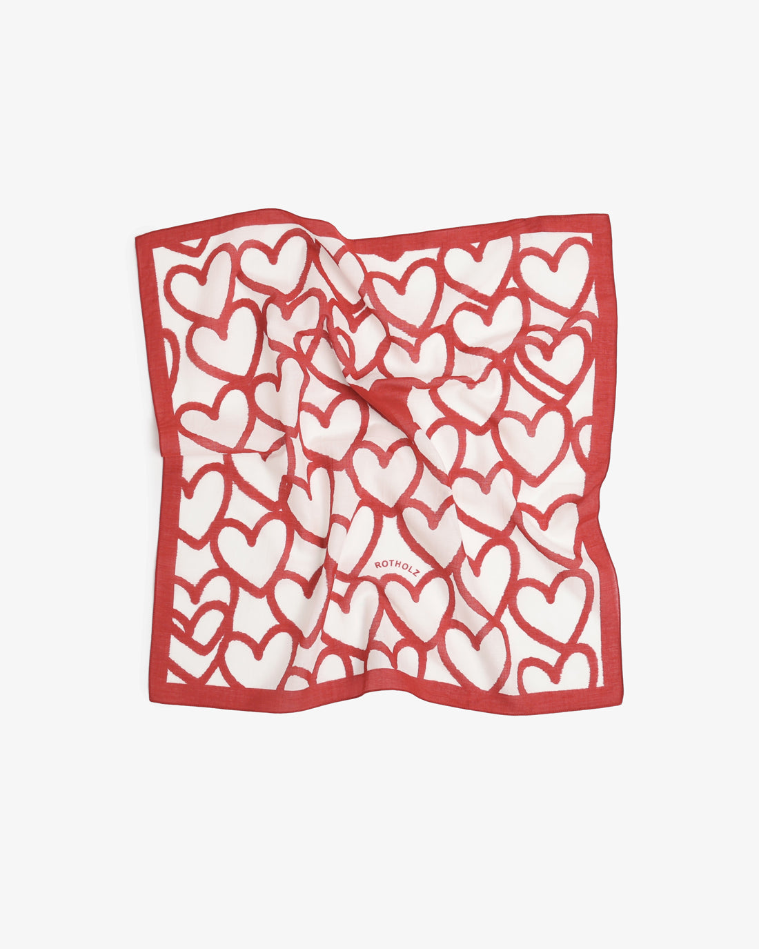 Bandana Bio Baumwolle - Red Hearts