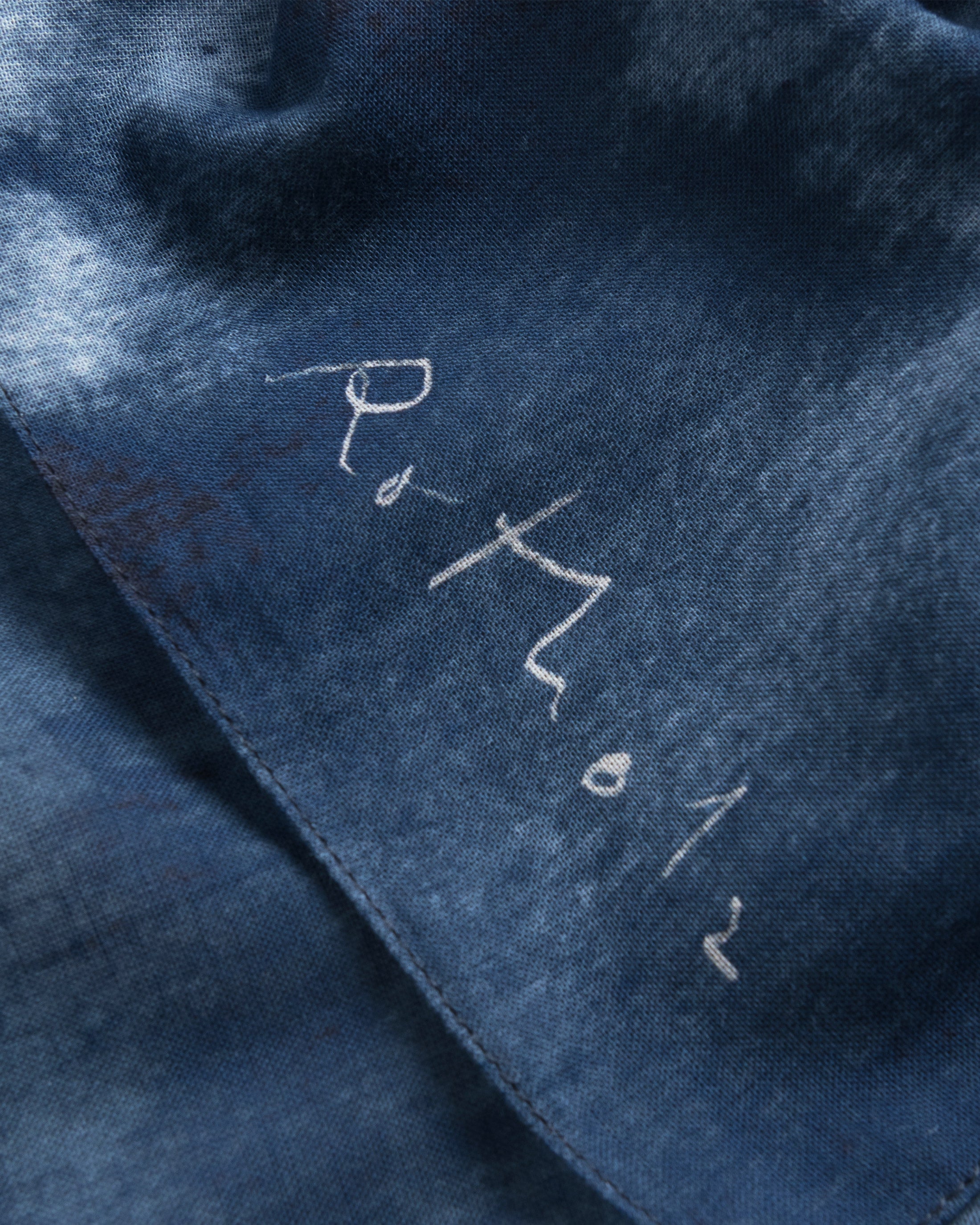Bandana Bio Baumwolle - Aquarell Blau