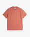 Basic T-Shirt mit breitem Kragen Bio Baumwolle - Rot