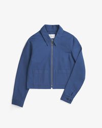 Kurze Jacke Bio Baumwolle - Blau