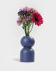 BUBBLE HOLZVASE 14 CM – BLAU