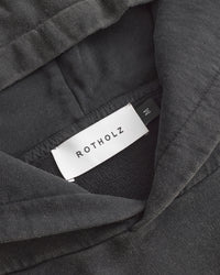 Logo Hoodie Bio Baumwolle - Washed Black