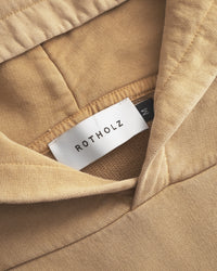 Logo Hoodie Bio Baumwolle - Senfgelb