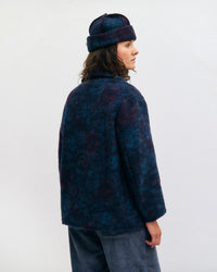 Workwear Jacke Bio Wollmischung - Blau Melange