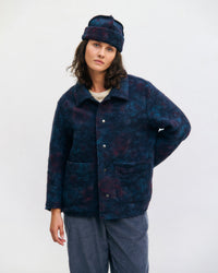 Workwear Jacke Bio Wollmischung - Blau Melange