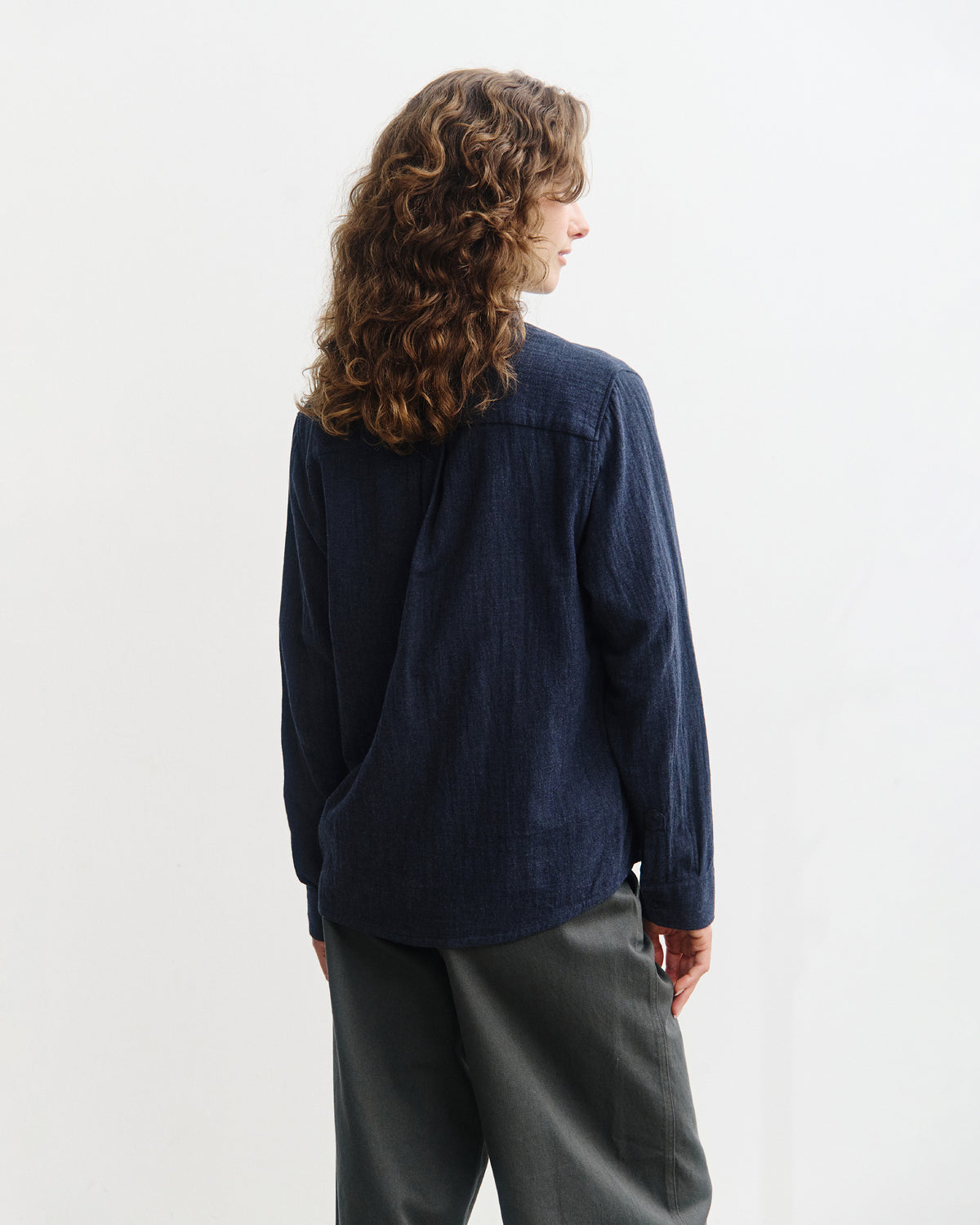 Button-Down Hemd Bio Baumwolle - Blau