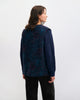 Weste Bio Wollmischung - Blau Melange