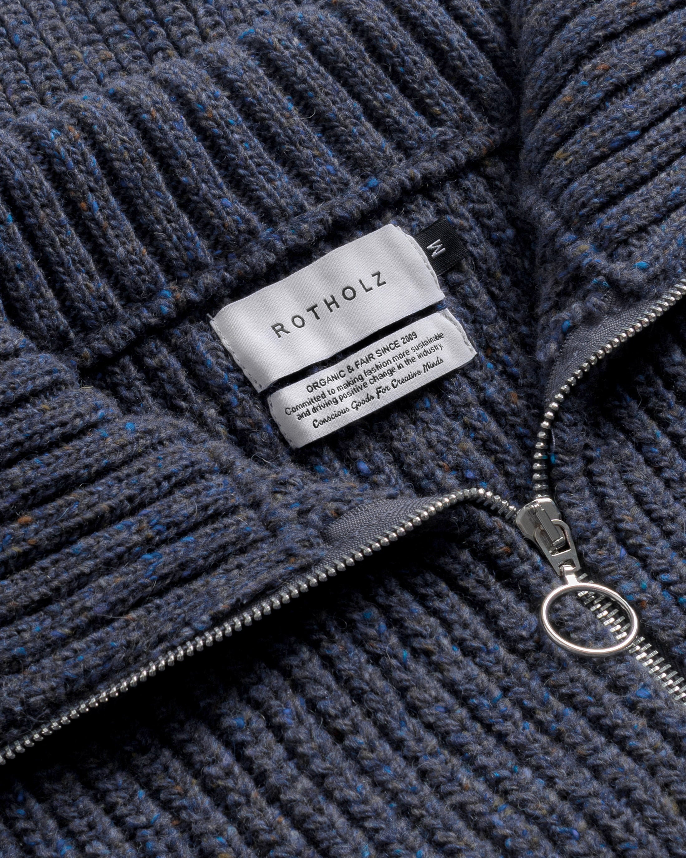 Chunky Strick Troyer Merinowolle - Blau