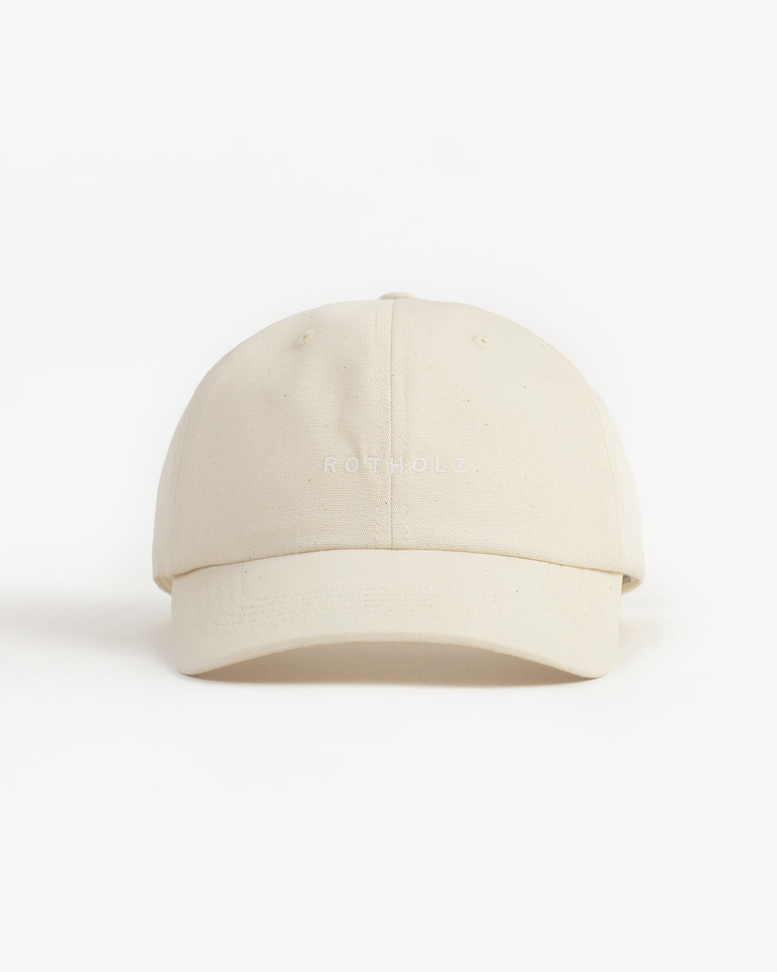 Rotholz Logo Dad Cap Bio Baumwolle - Creme