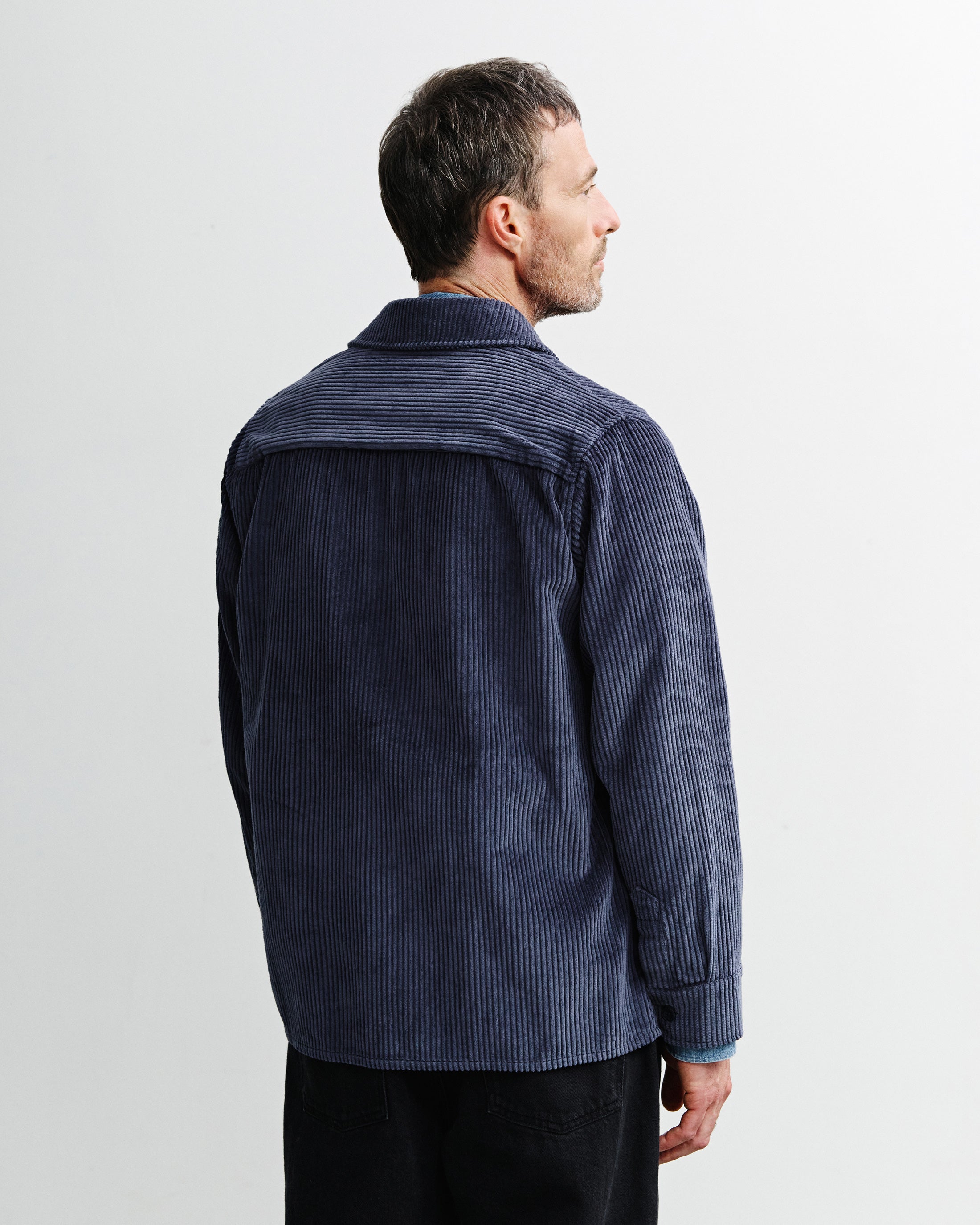 Cord Hemd Bio Baumwolle - Blau