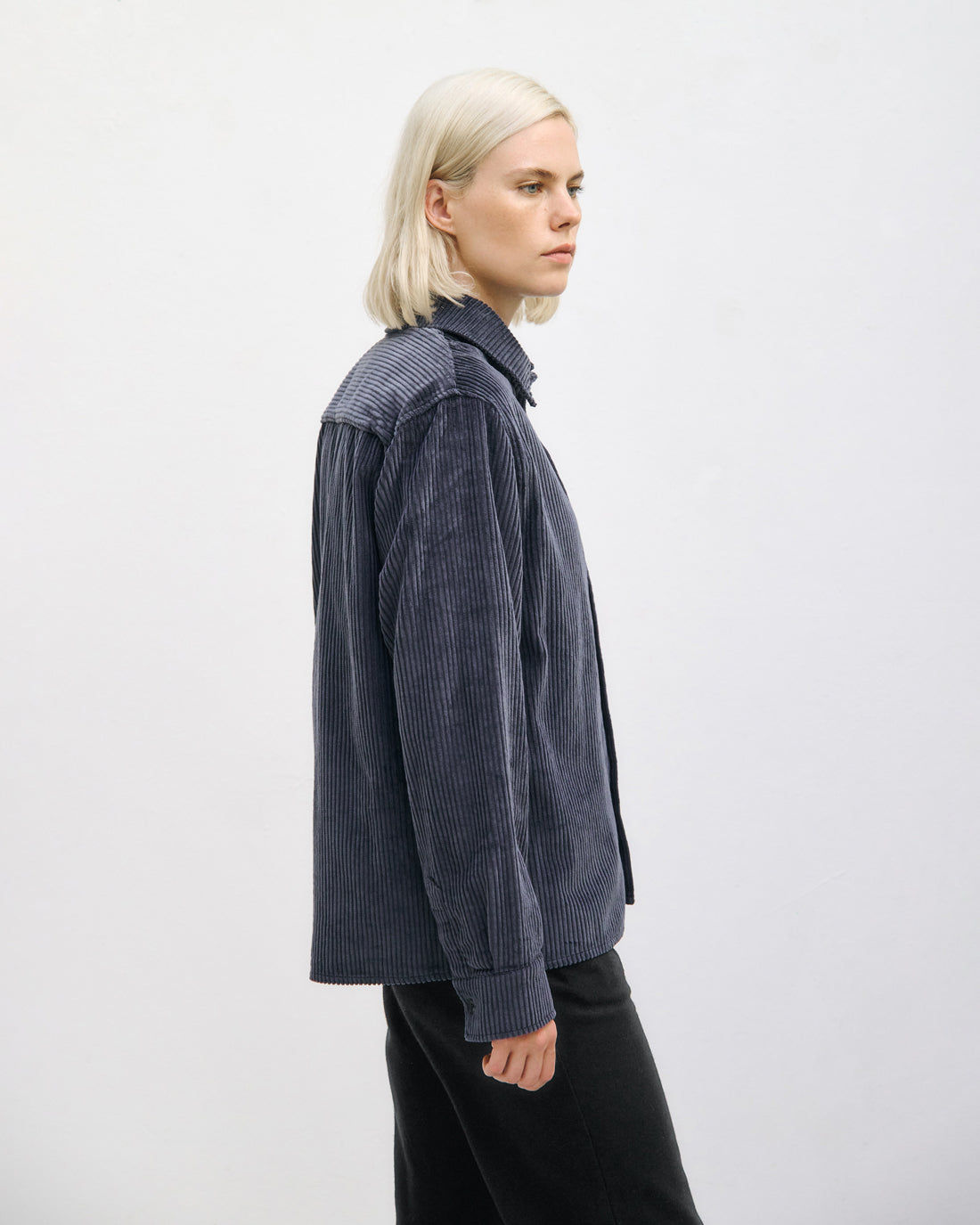 Cord Hemd Bio Baumwolle - Blau
