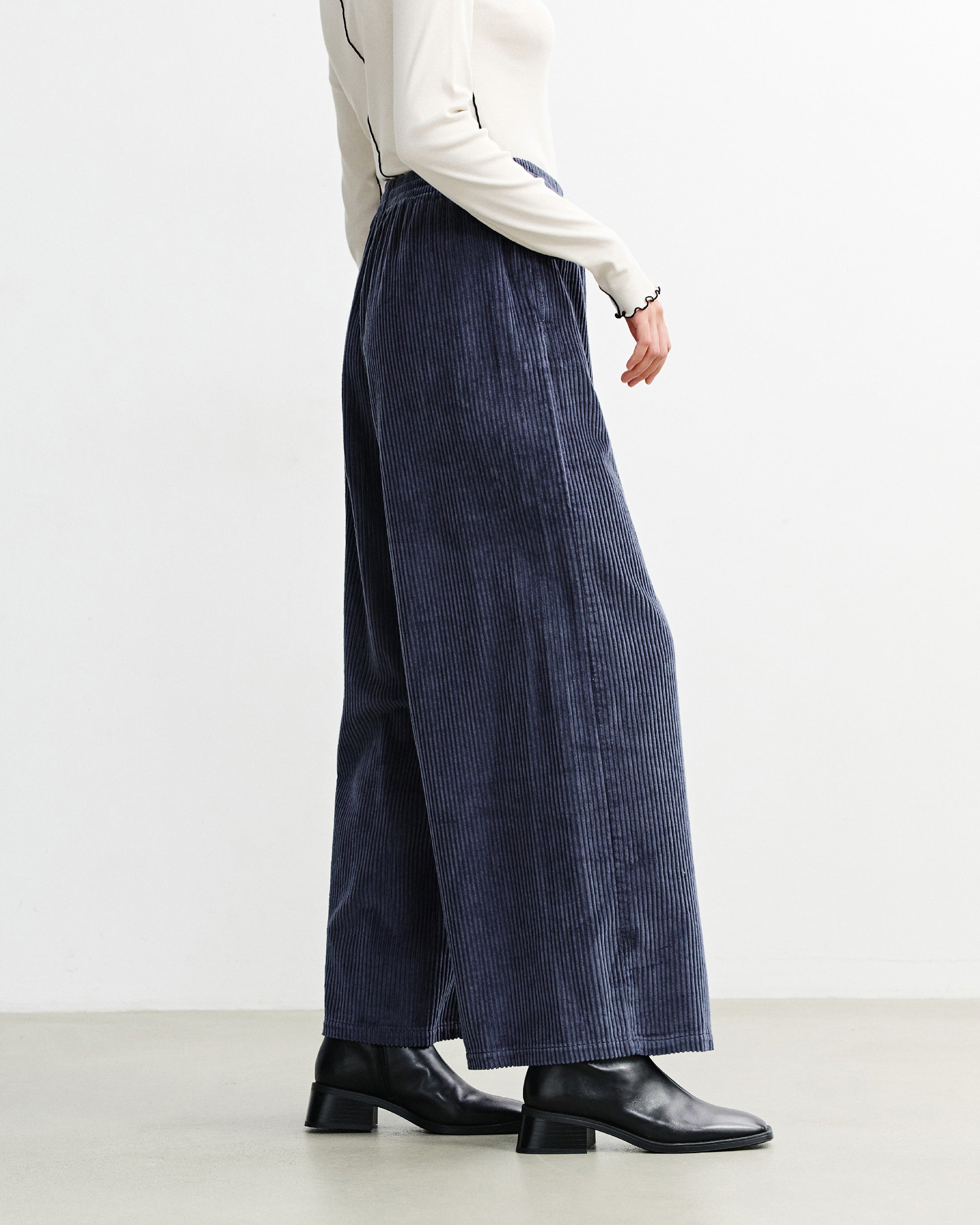 Cord Schlaghose Bio Baumwolle - Blau