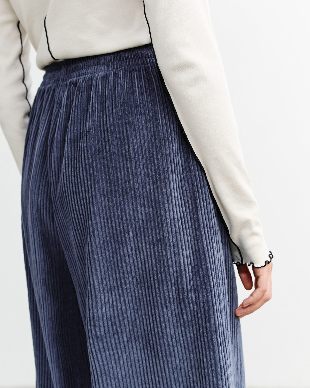 Cord Schlaghose Bio Baumwolle - Blau