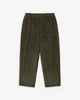 Cord Wide Pant - Dark Green
