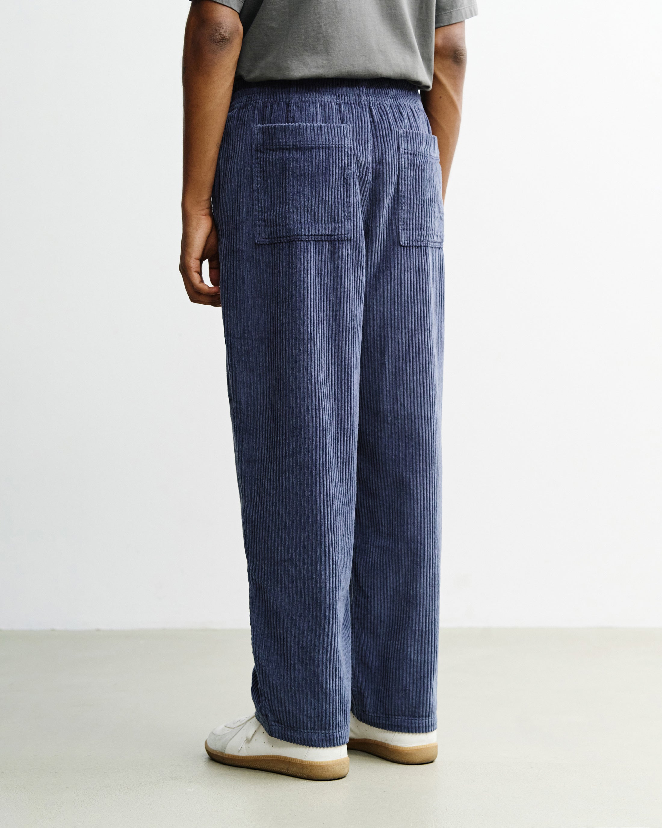 Weite Cordhose Bio Baumwolle - Blau