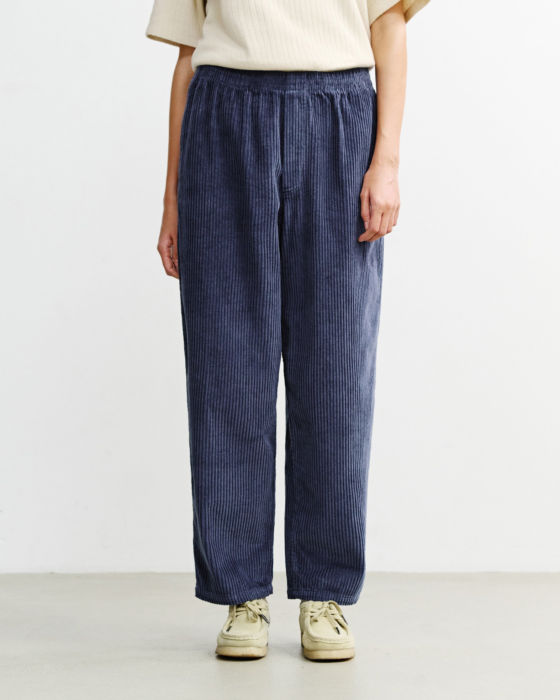 Weite Cordhose Bio Baumwolle - Blau