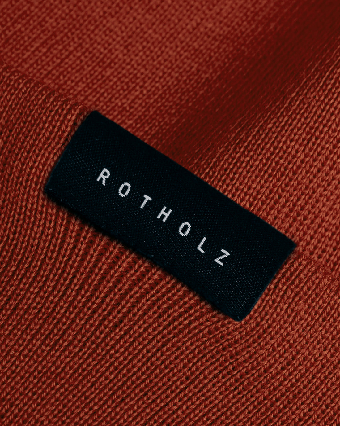 Kurze Mütze Merinowolle Fein - Rot