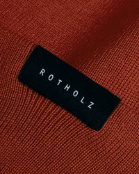 Kurze Mütze Merinowolle - Rot