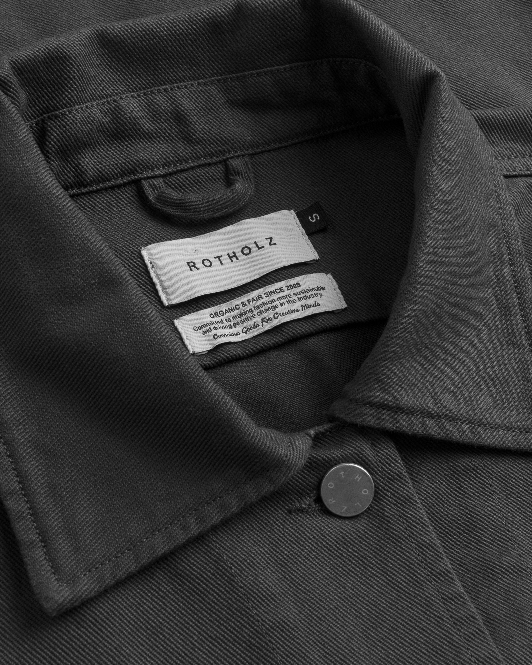 Kurze Jacke Bio Baumwolle - Grau