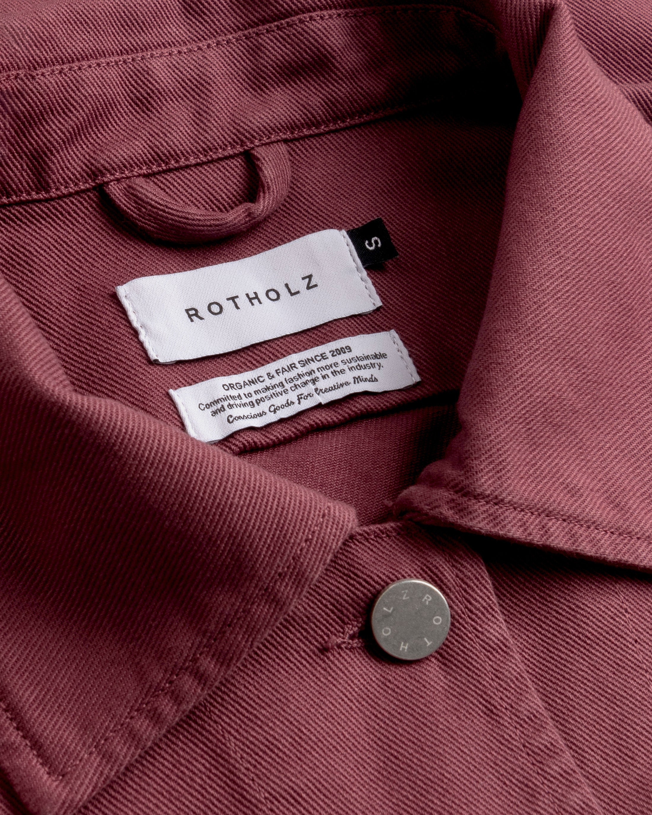 Kurze Jacke Bio Baumwolle - Rot