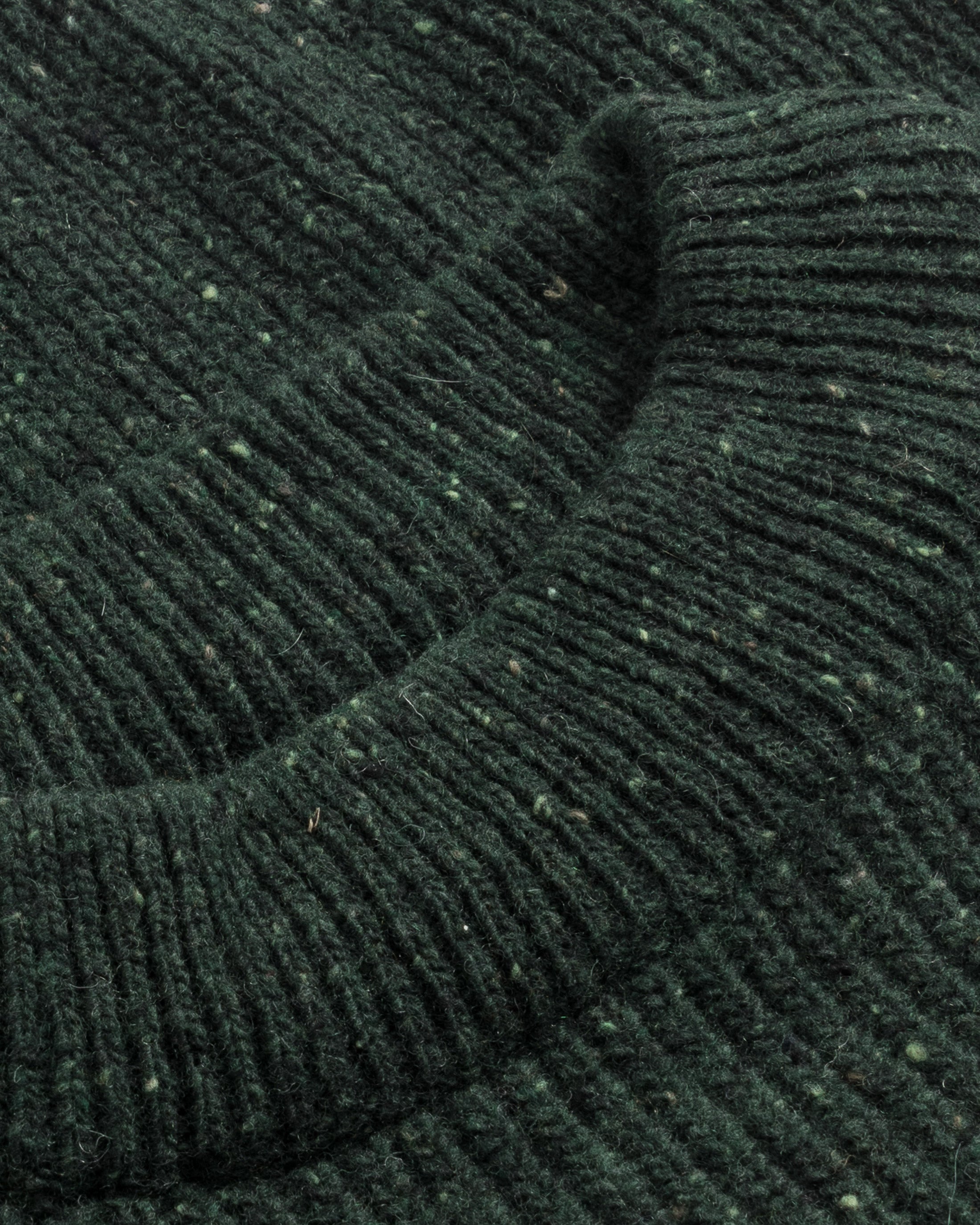 Kurzer Strickpullover Merinowolle - Grün