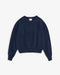 Kurzer Strickpullover Recycelte Wolle - Dunkelblau