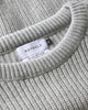 Kurzer Strickpullover Recycelte Wolle - Hellgrau
