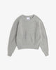 Kurzer Strickpullover Recycelte Wolle - Hellgrau