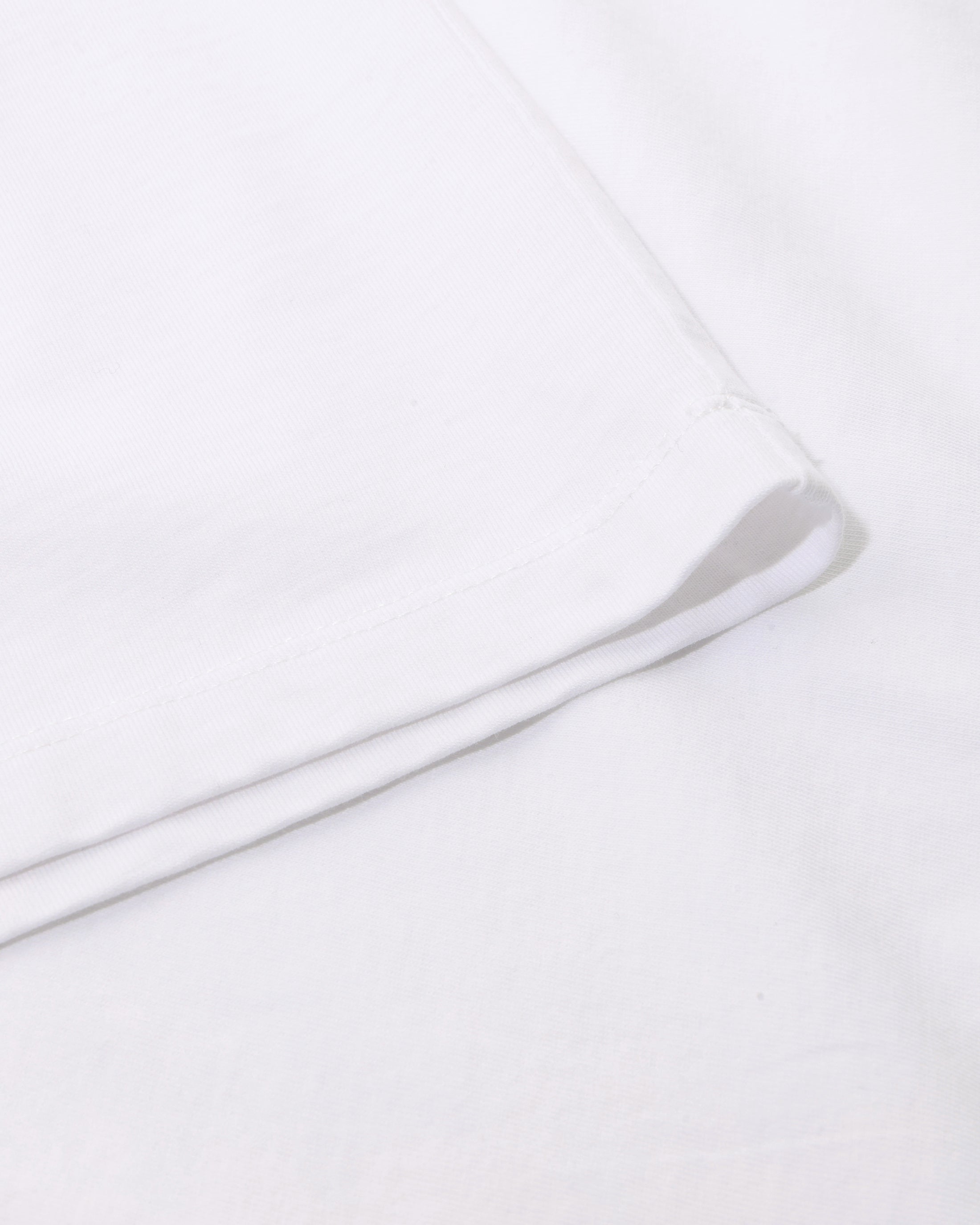 Kurzes T-Shirt Bio Baumwolle - Weiß