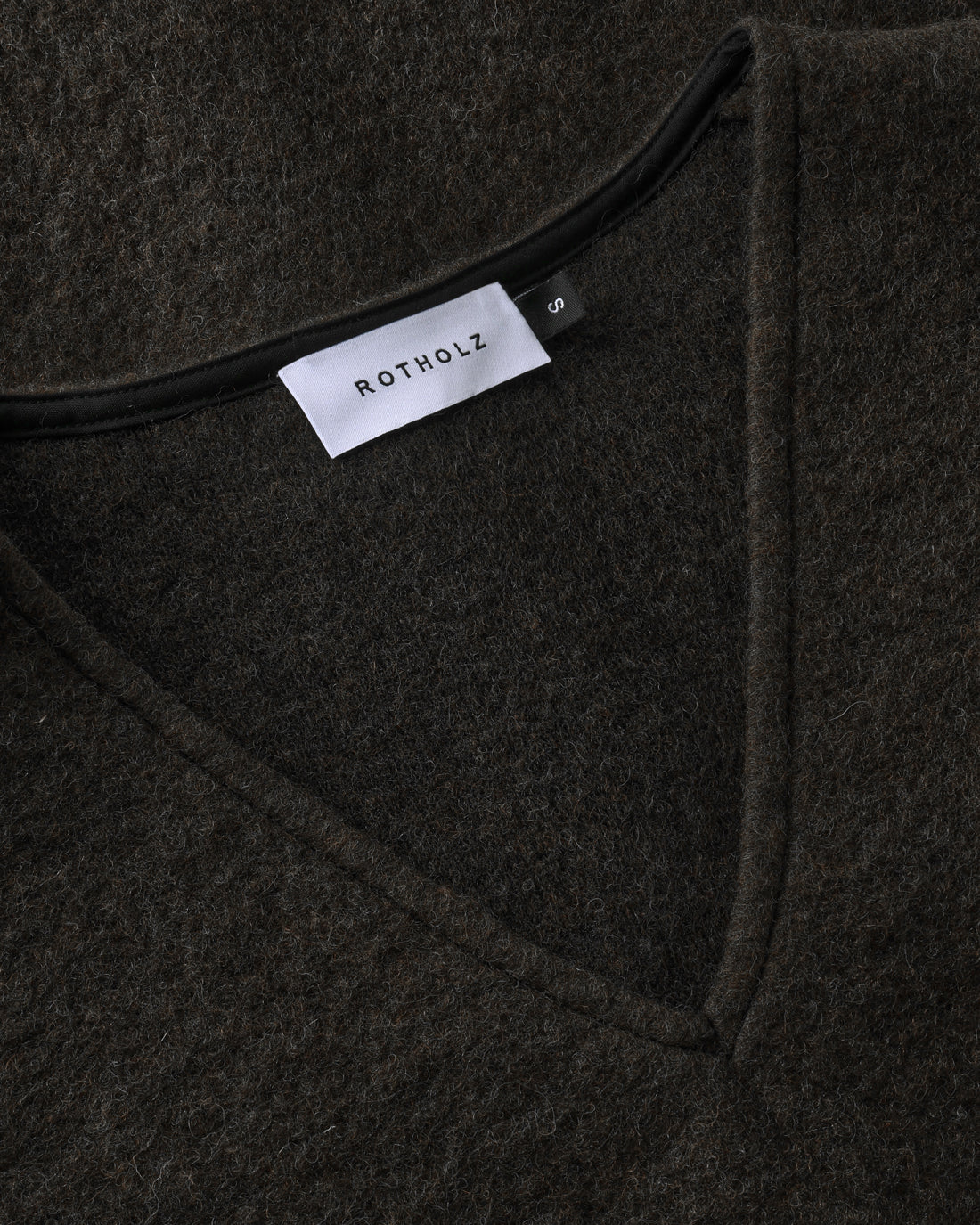 Kurze Weste Bio Wolle - Schwarz