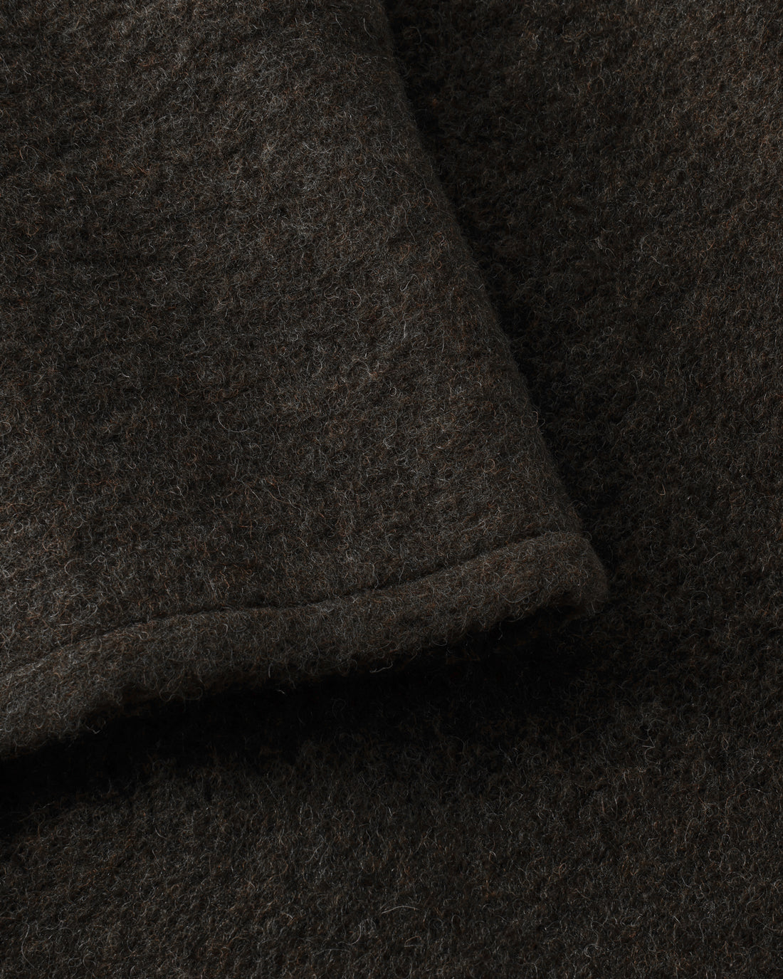 Kurze Weste Bio Wolle - Schwarz