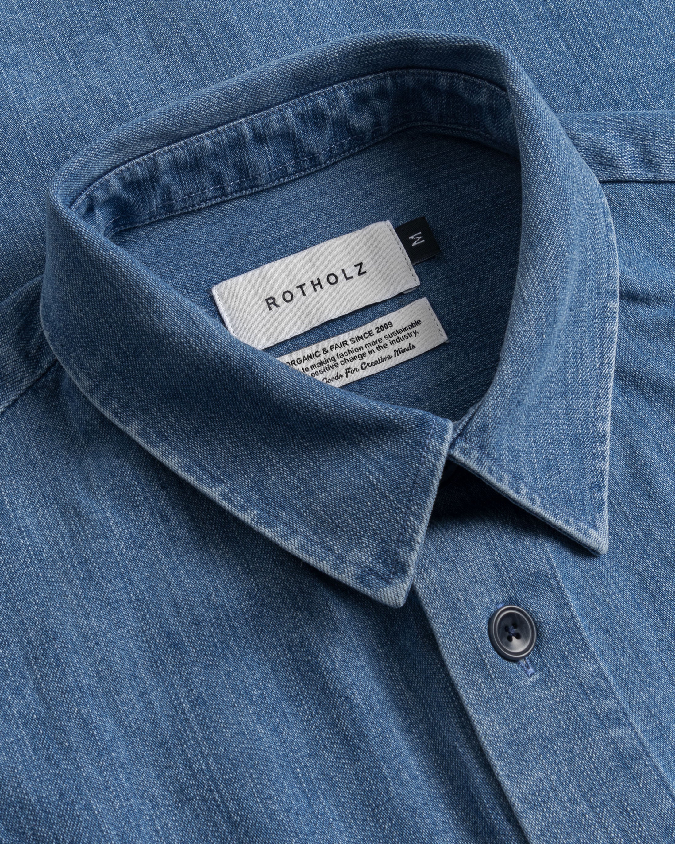 Denim Hemd Bio Baumwolle - Blau