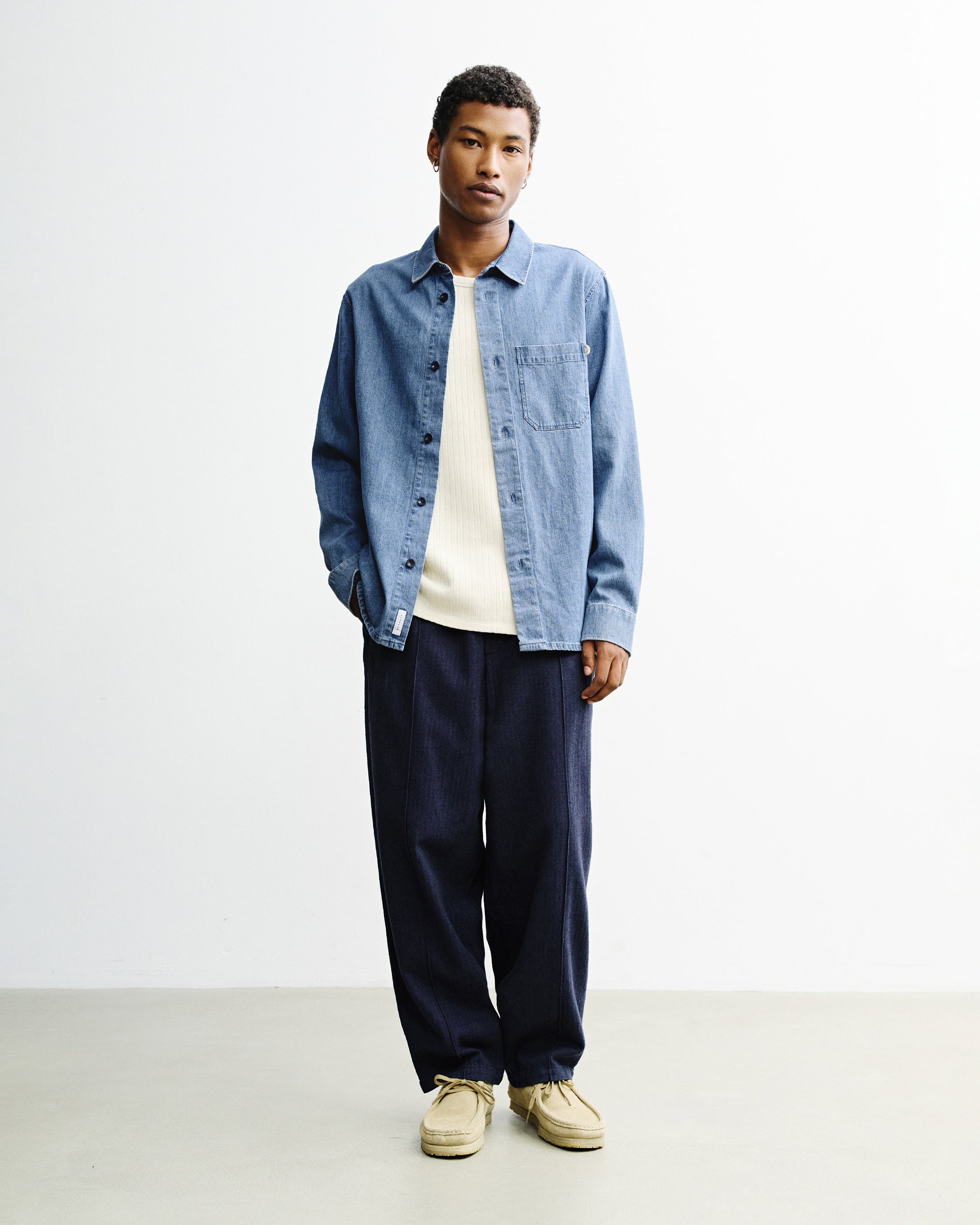 Denim Hemd Bio Baumwolle - Blau