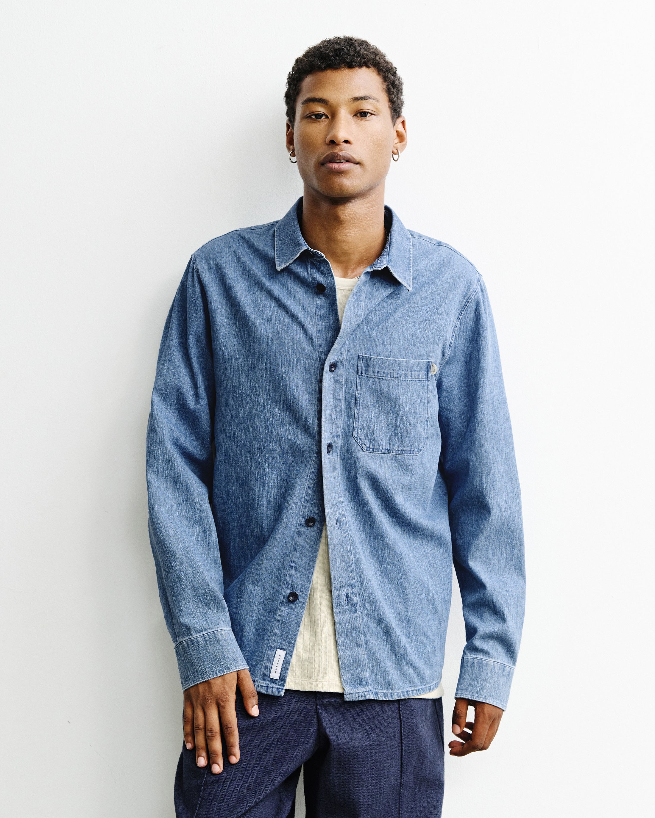 Denim Hemd Bio Baumwolle - Blau