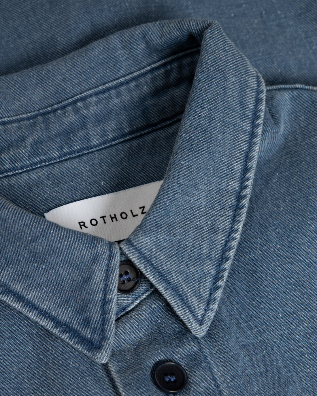 Denim Hemd Recycelte Baumwolle - Blau