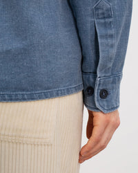 Denim Hemd Recycelte Baumwolle - Blau