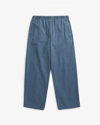 Weite Denim Hose Recycelte Baumwolle - Blau