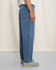 Weite Denim Hose Recycelte Baumwolle - Blau