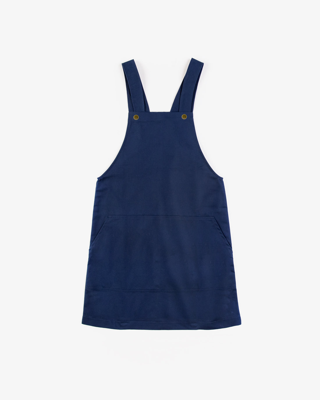 Rotholz Latzkleid aus Bio Canvas - Blau