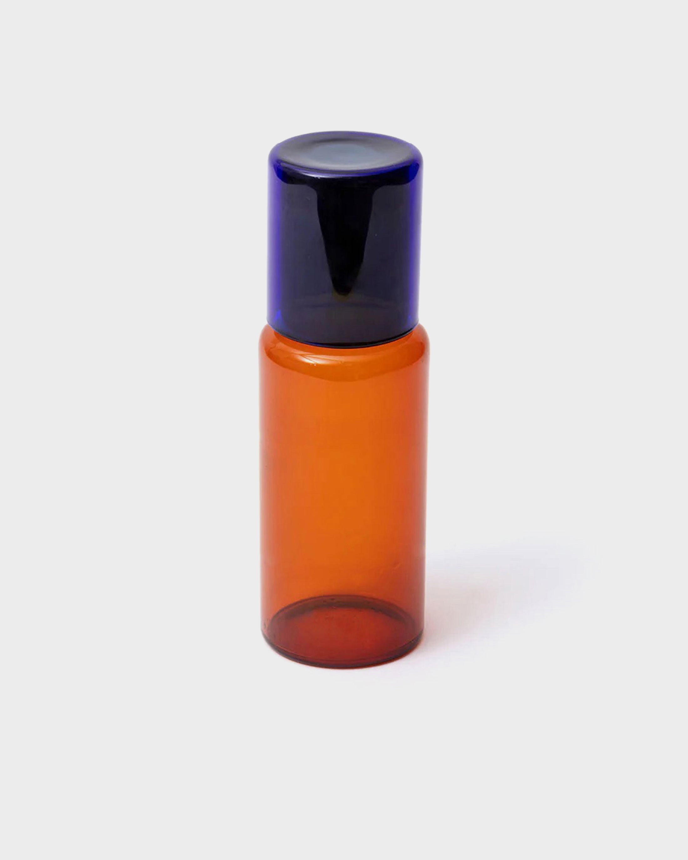 ZWEITON GLASKARAFFEN-SET – BLAU/BRAUN