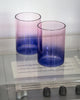 ZWEITON TRINKGLAS – PINK/BLAU