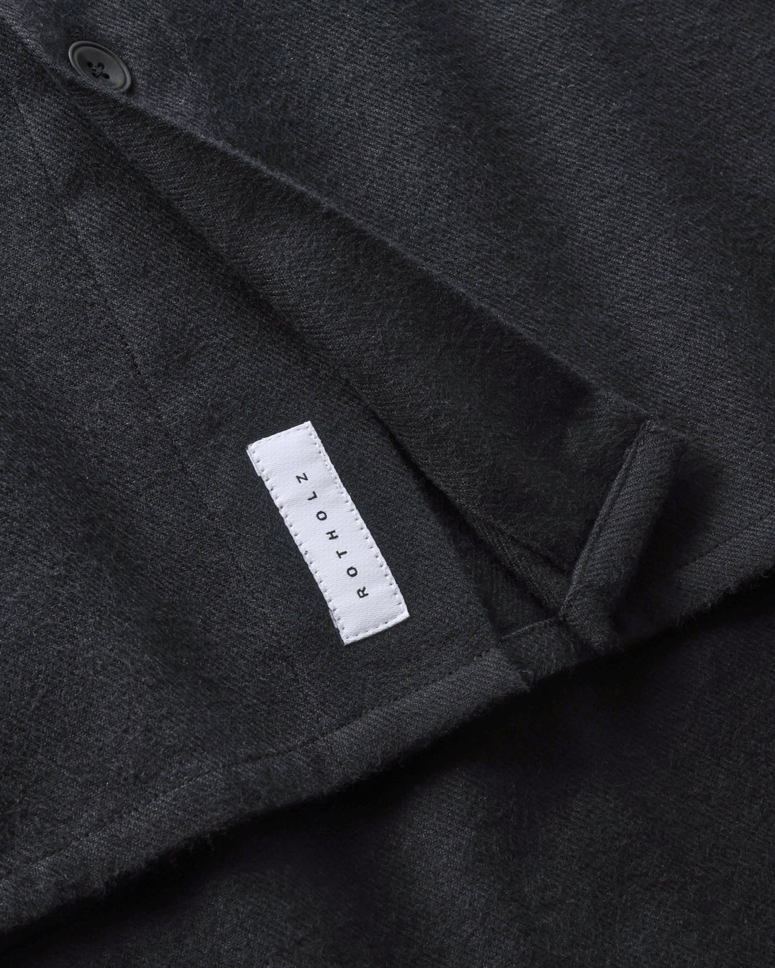 Flanell Hemd Bio Baumwolle - Schwarz