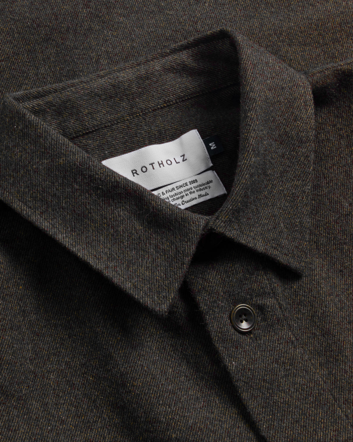 Flanell Hemd Bio Baumwolle - Braun