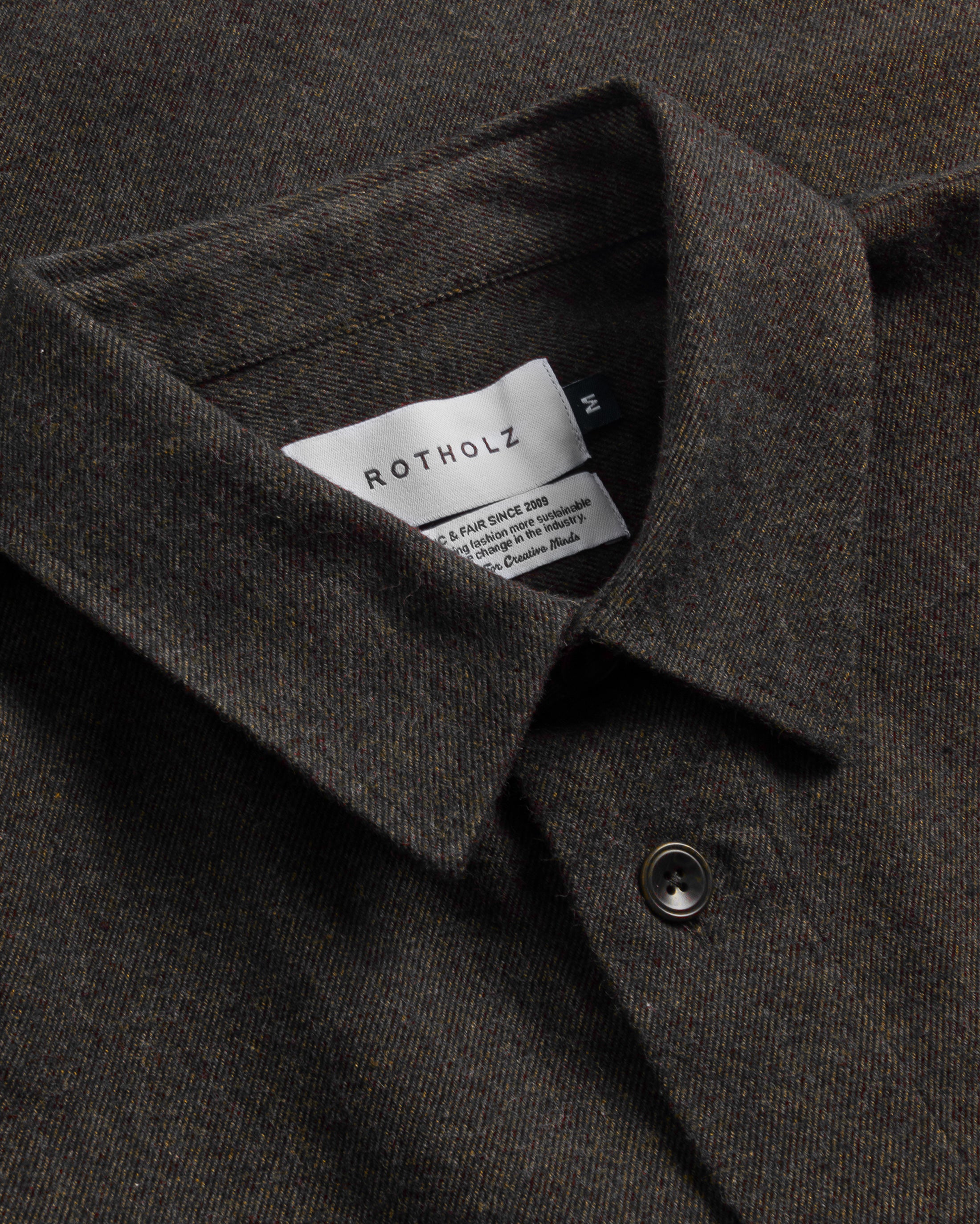 Flanell Hemd Bio Baumwolle - Braun