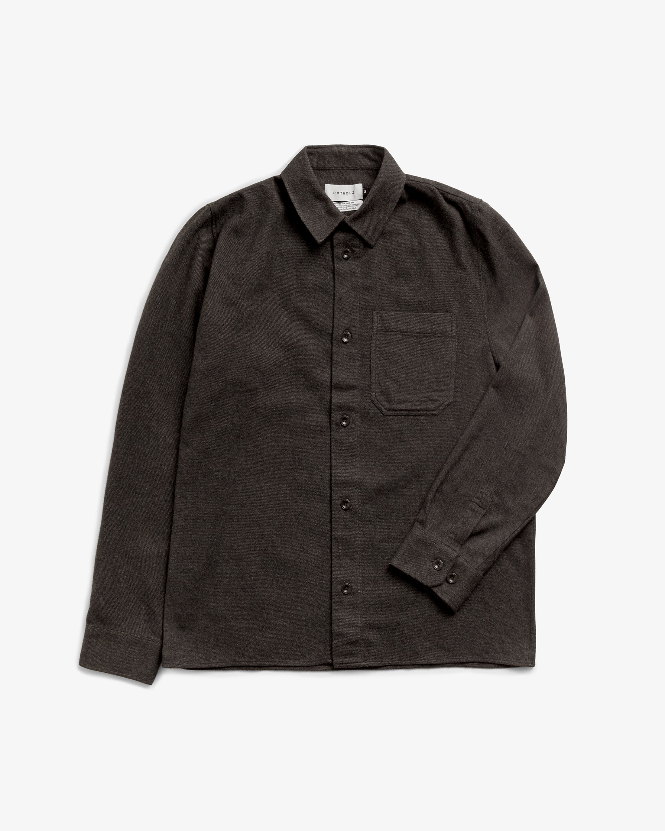 Flanell Hemd Bio Baumwolle - Braun