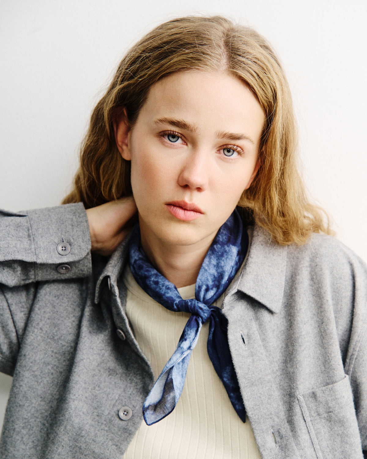 Flanell Hemd Bio Baumwolle - Grau
